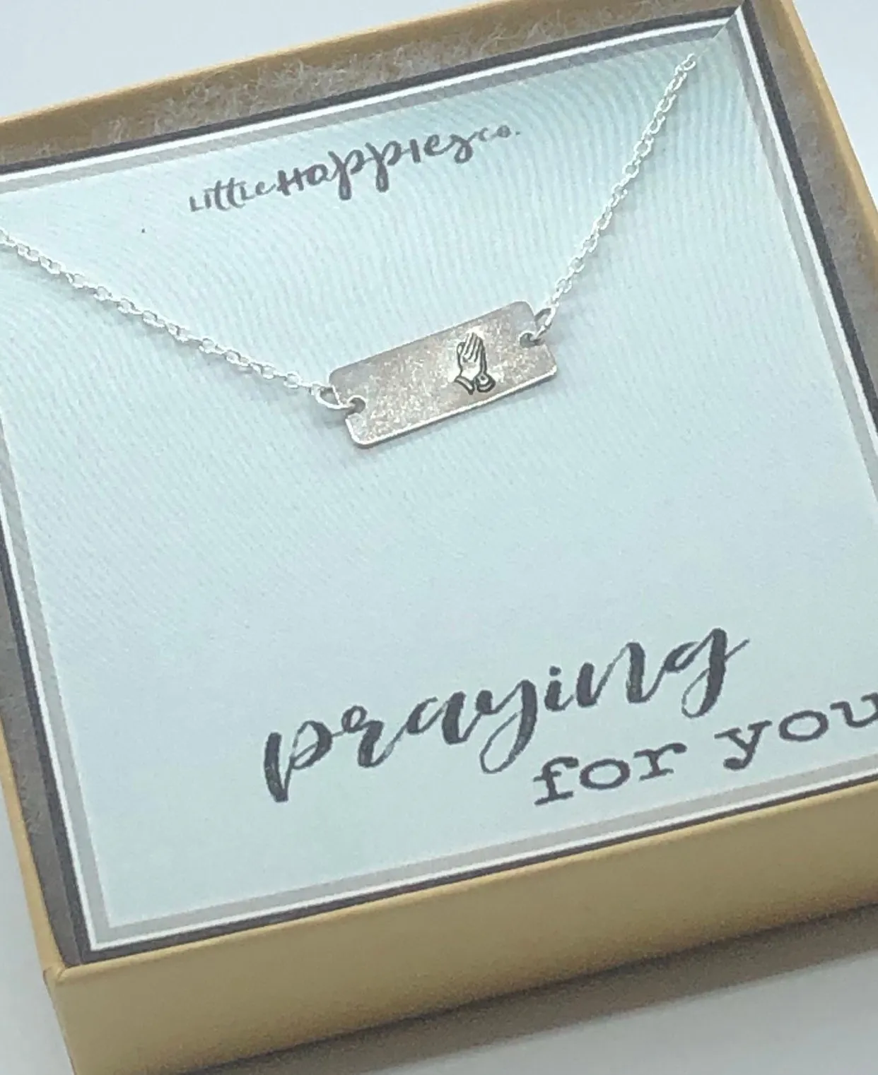 Christian Jewelry, encouragement necklace, praying for you, encouragement gift, sympathy gift, grief gift, miscarriage gift, infertility