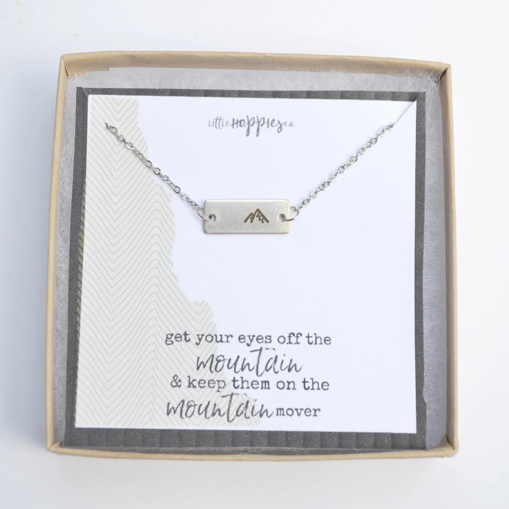 Christian Necklace, Mountain Necklace, Christian Jewelry, Religious Gift, Faith Necklace, Christian Gifts for Friends, Faith Jewelry