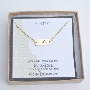 Christian Necklace, Mountain Necklace, Christian Jewelry, Religious Gift, Faith Necklace, Christian Gifts for Friends, Faith Jewelry