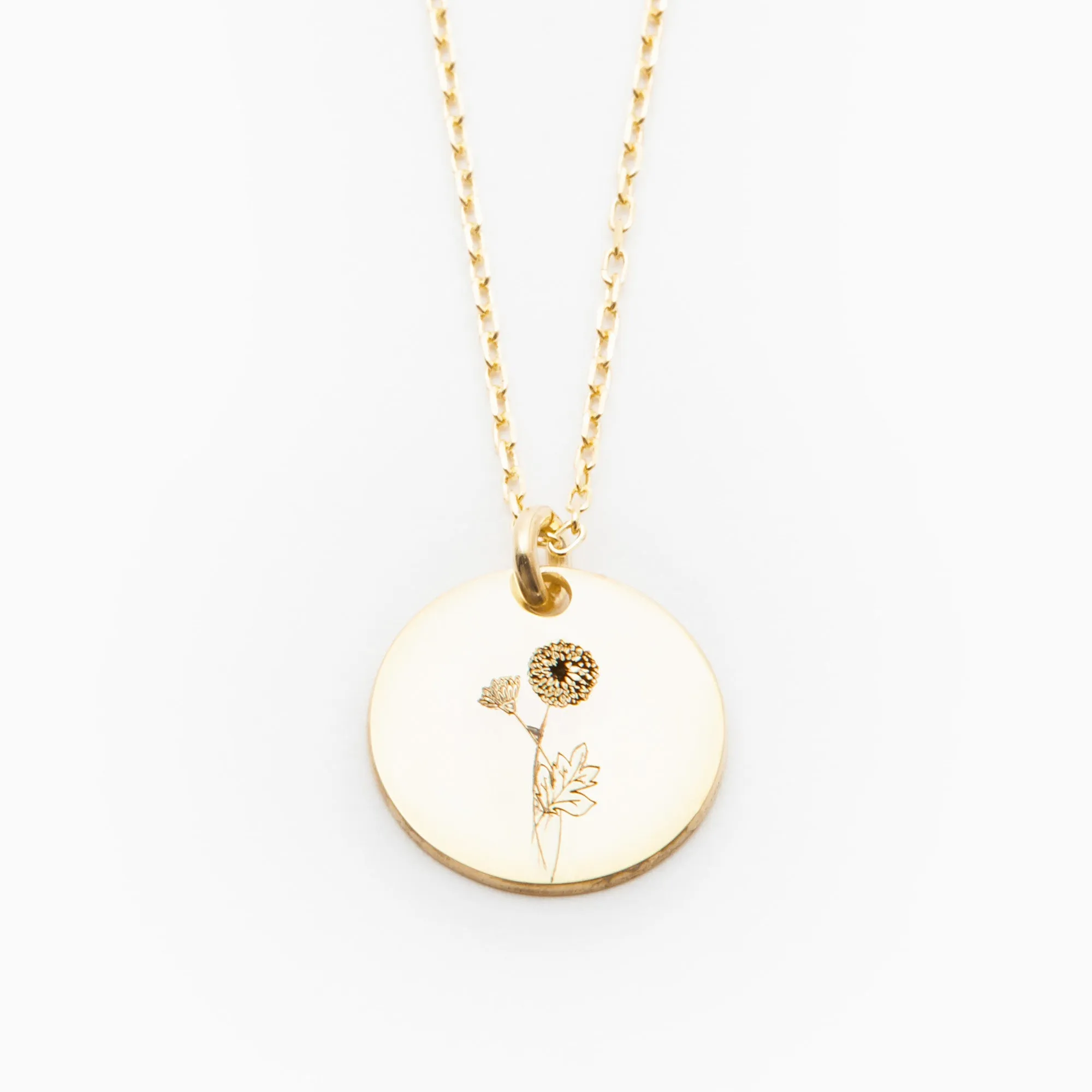 Chrysanthemum Necklace - November Flower