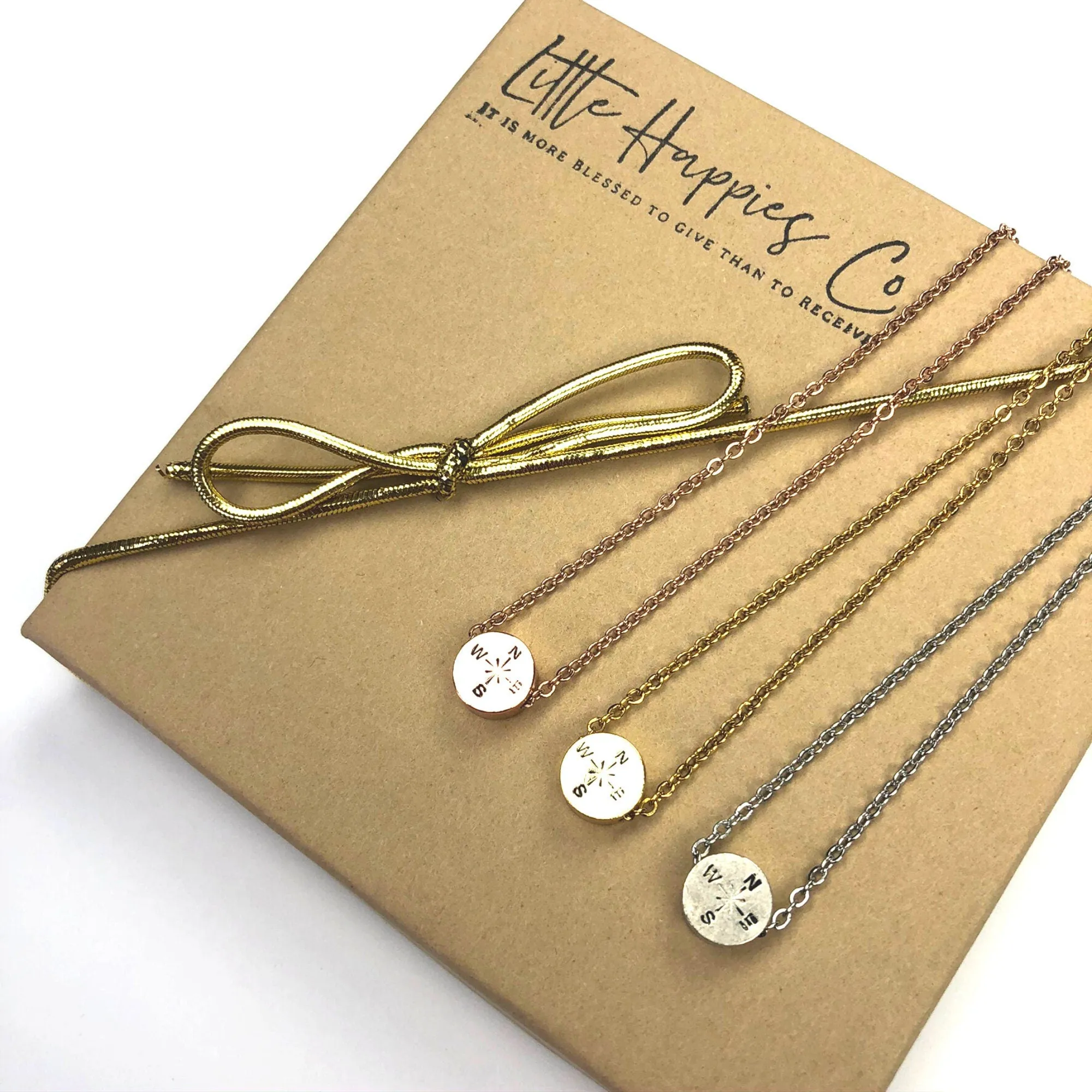 Class of 2020 graduation necklace gift, Congratulations jewelry, Gift for girls college, High school, Senior graduation, Compass necklace