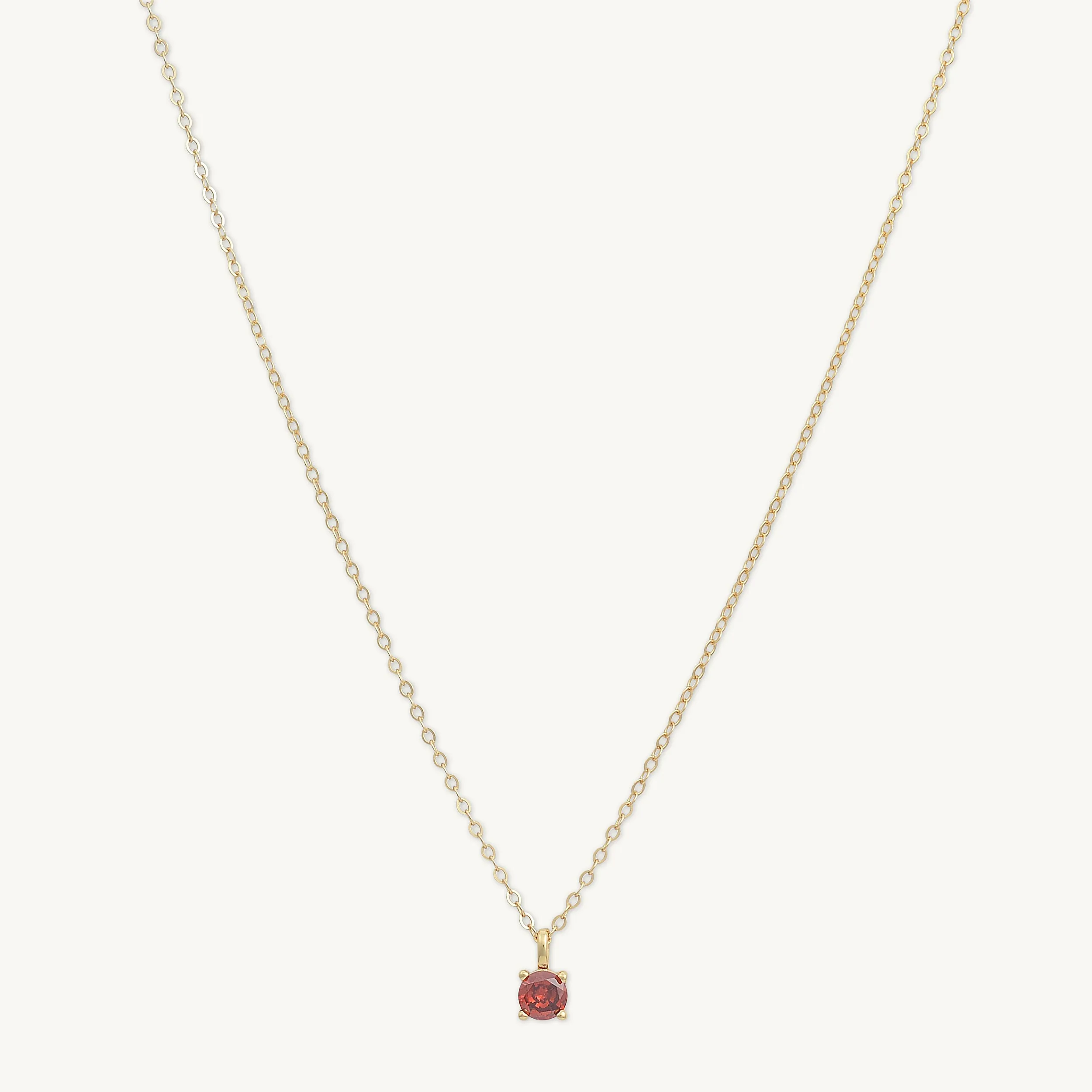 Classic Birthstone Necklace January