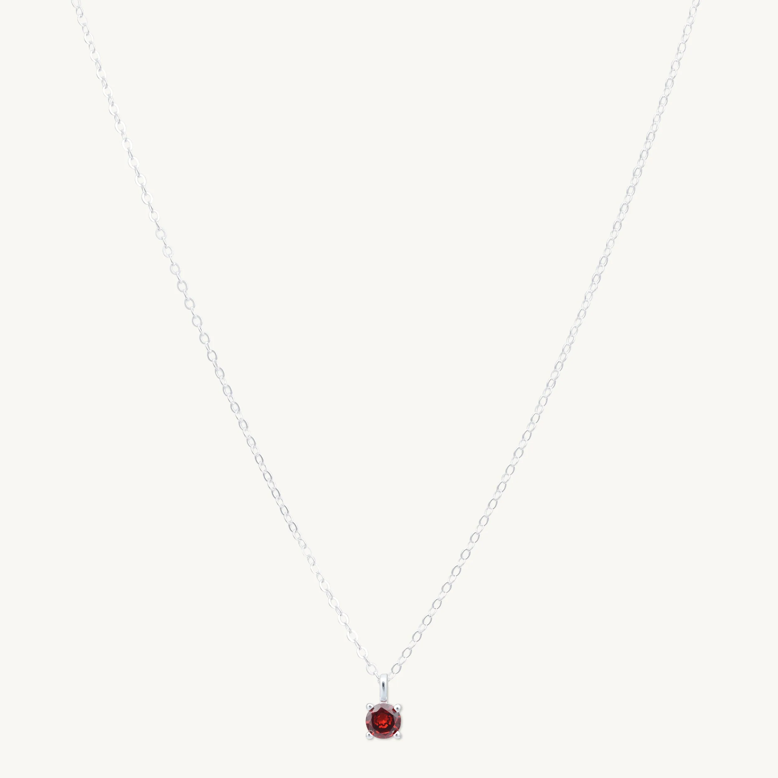 Classic Birthstone Necklace January