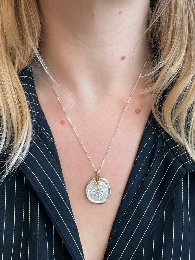 Compass Artifact w/ Gratitude Star Pendant
