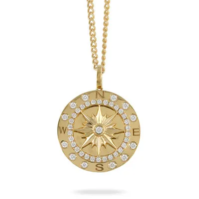 Compass Diamond Necklace