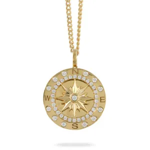 Compass Diamond Necklace