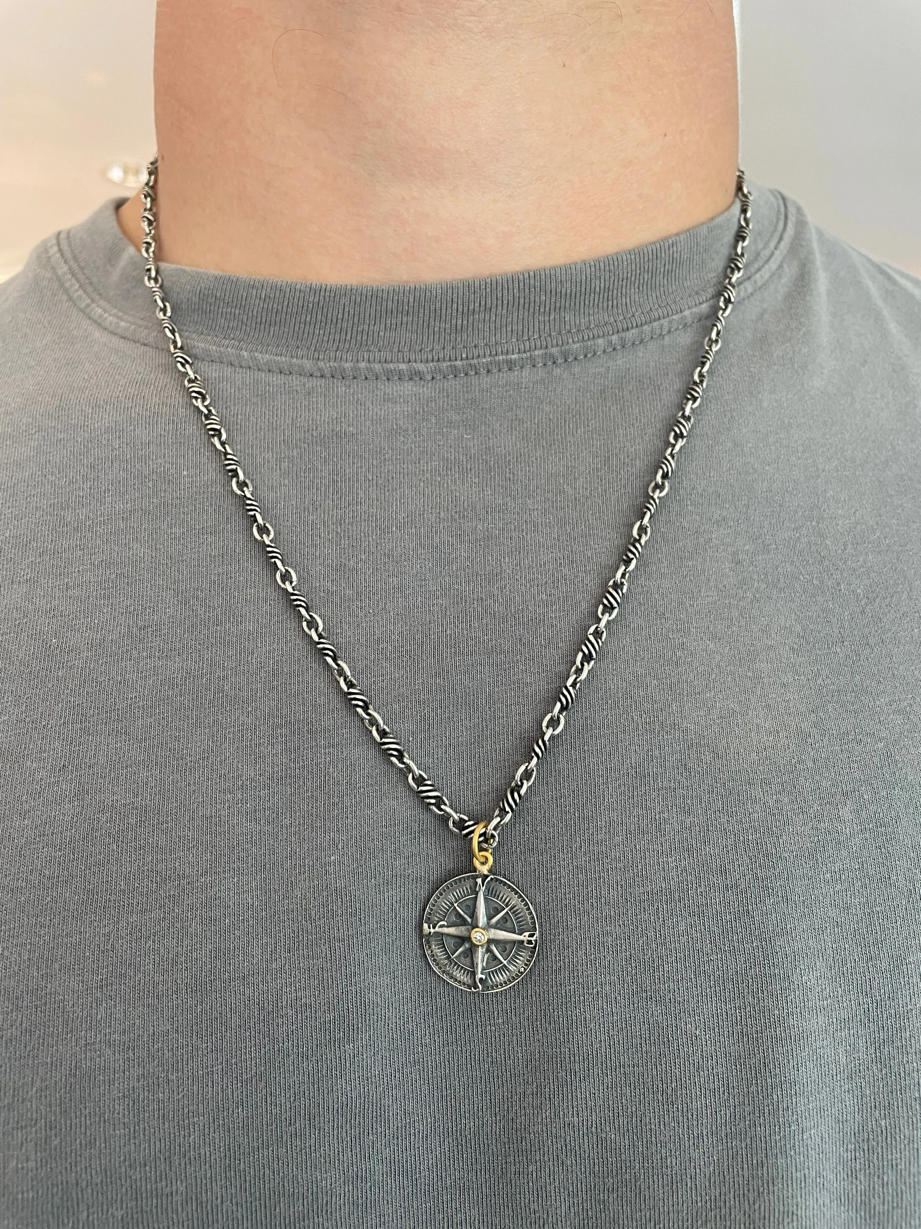 COMPASS DISC NECKLACE