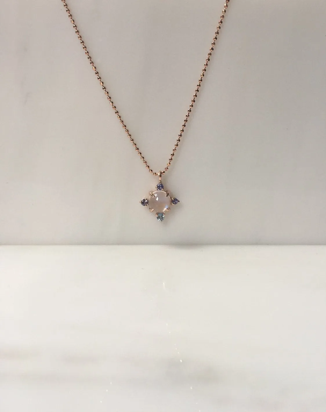 Compass Moonstone Necklace