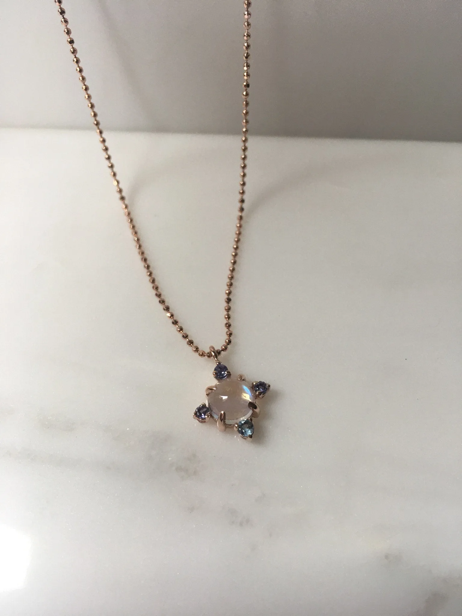 Compass Moonstone Necklace