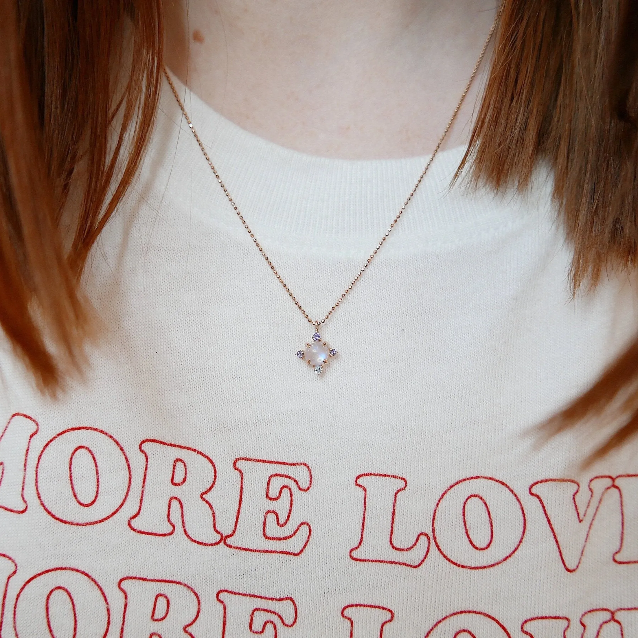 Compass Moonstone Necklace