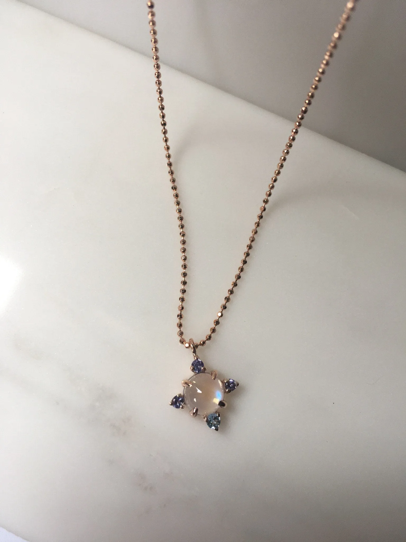 Compass Moonstone Necklace