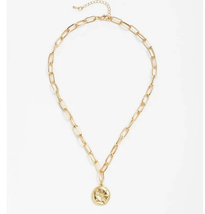 Compass Pendant Necklace