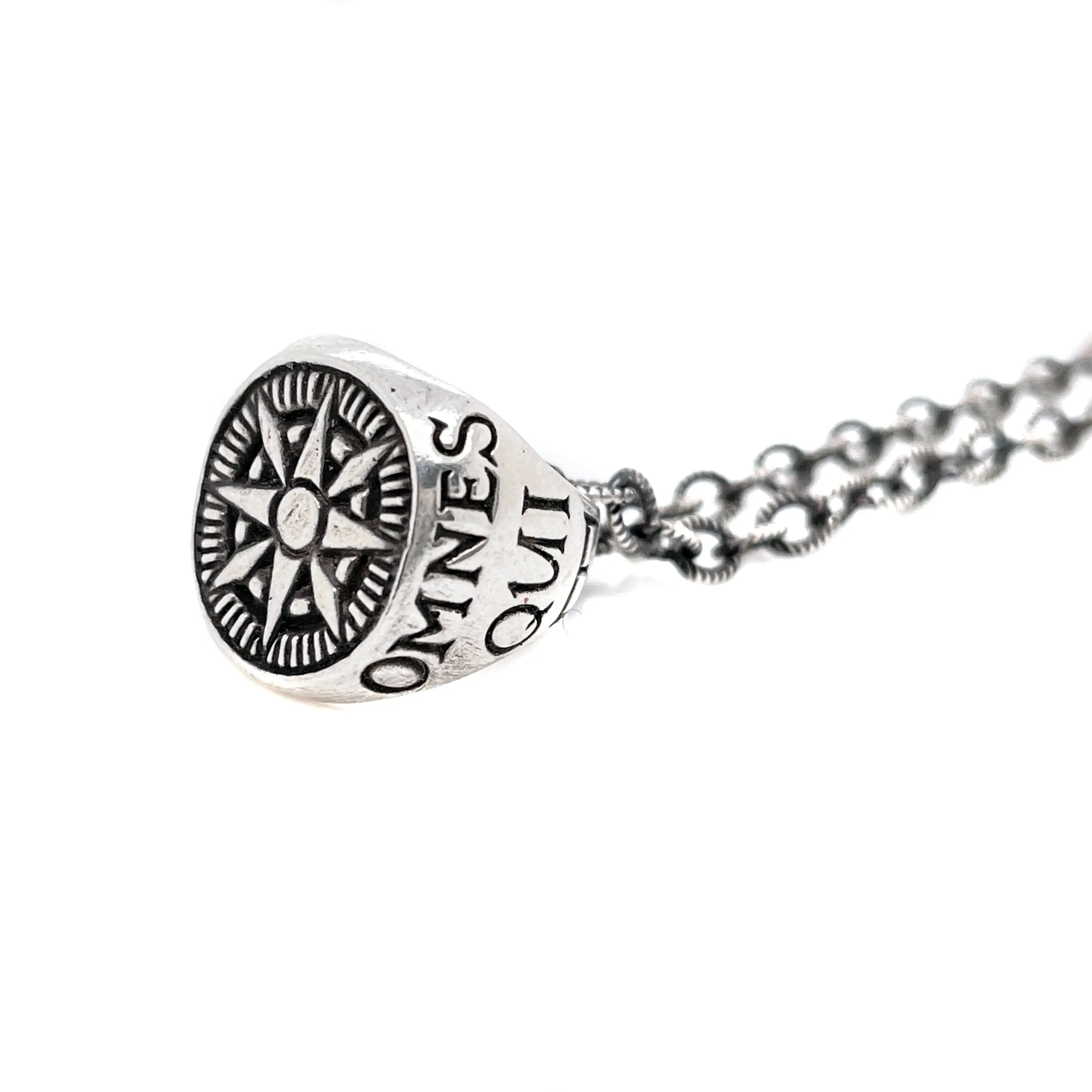 Compass Signet Necklace