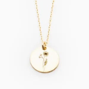 Cosmos Necklace - October Flower