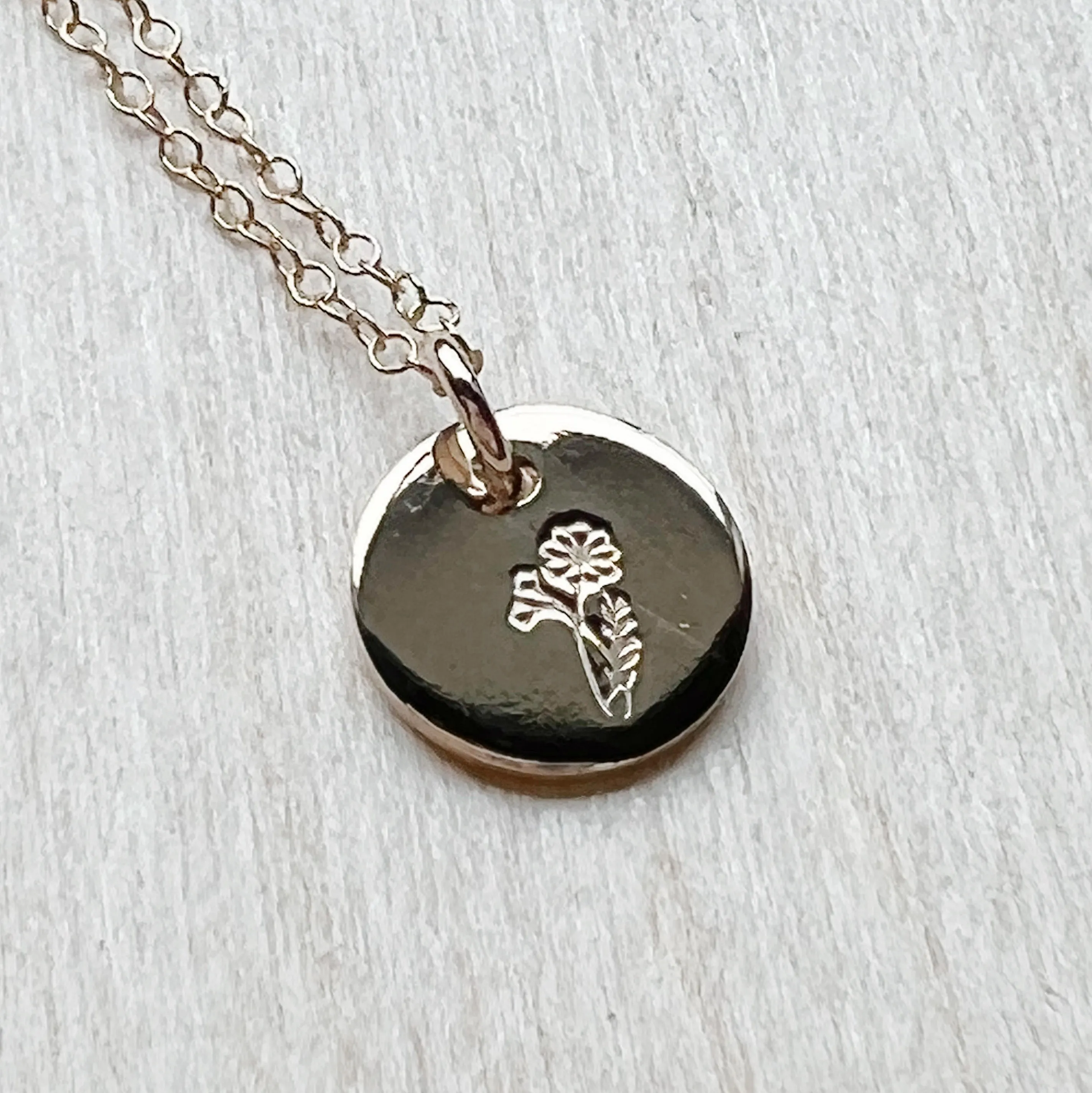 Cosmos | October Birth Month Flower Necklace