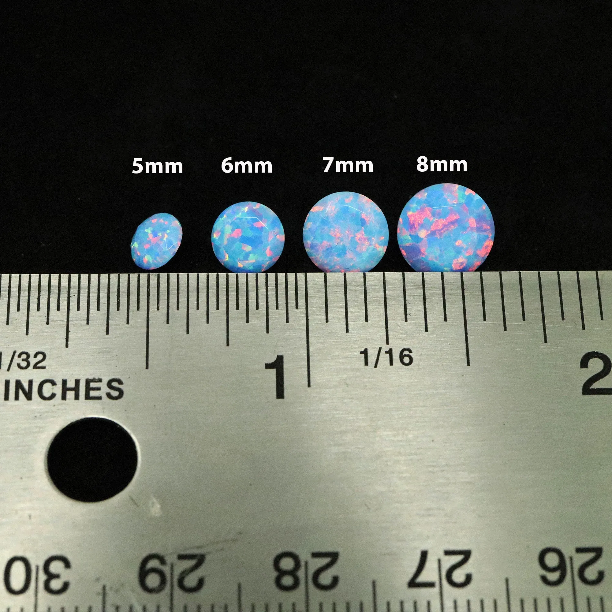 Cotton Candy Diamond Cut Faceted Opal Stones