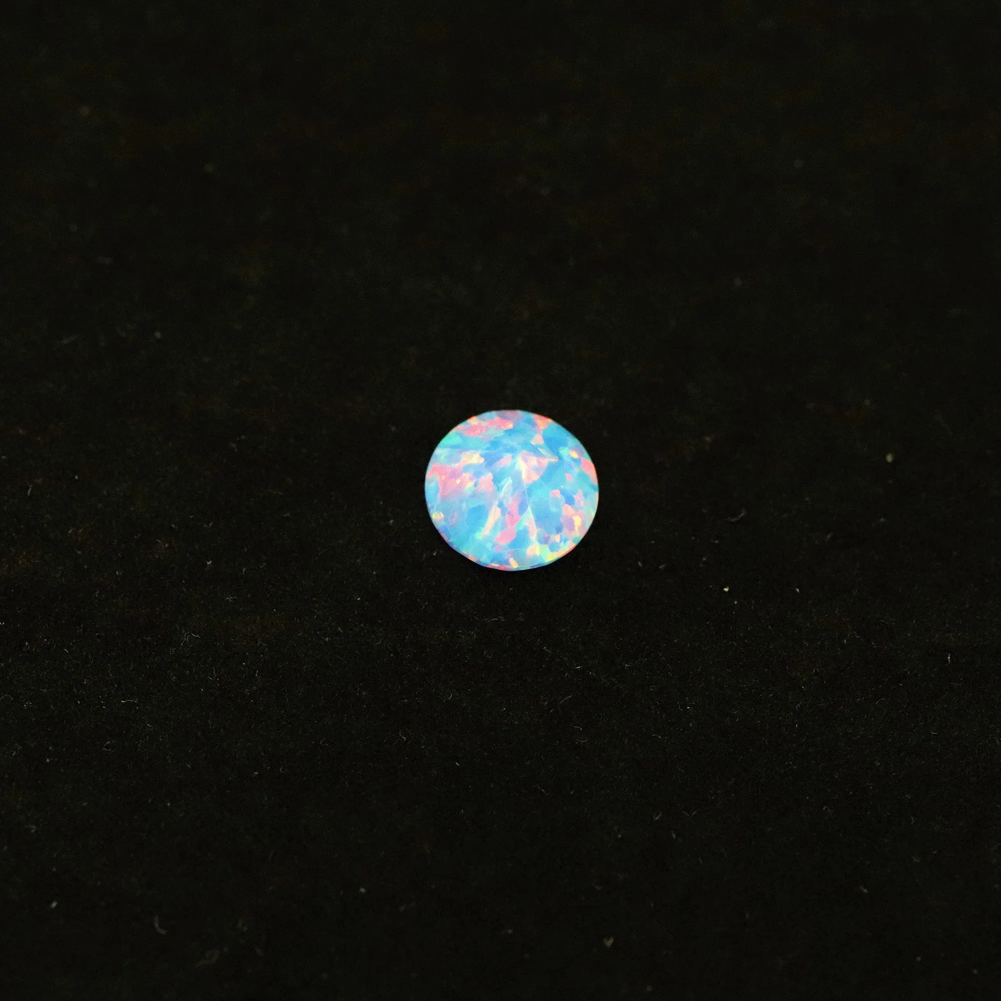 Cotton Candy Diamond Cut Faceted Opal Stones