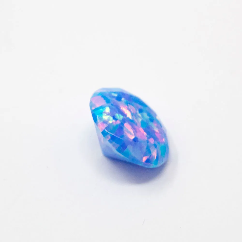 Cotton Candy Diamond Cut Faceted Opal Stones