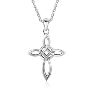 Cross Pattern Vintage Pendant Necklace Jewelry