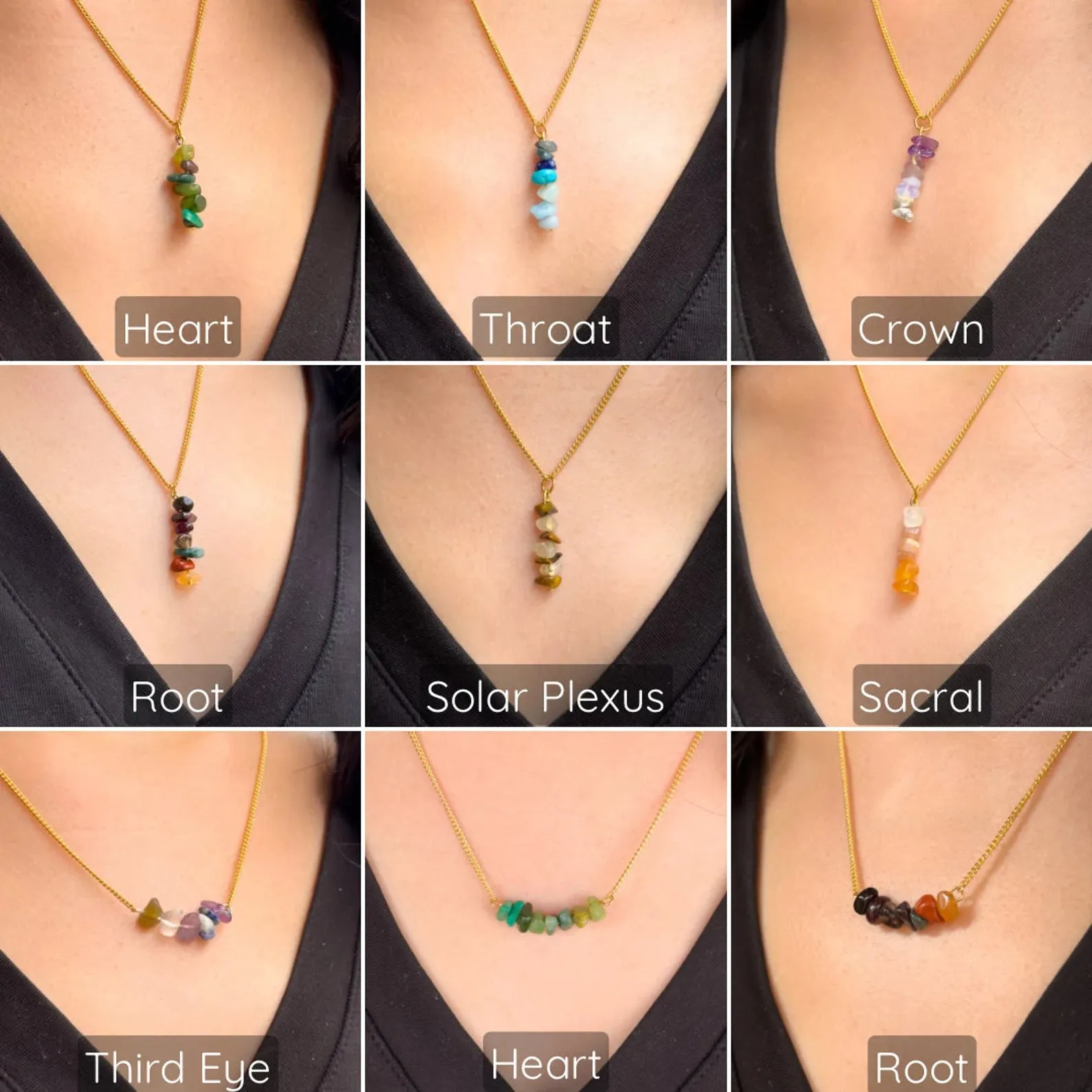 Crown Chakra Dangling Necklace
