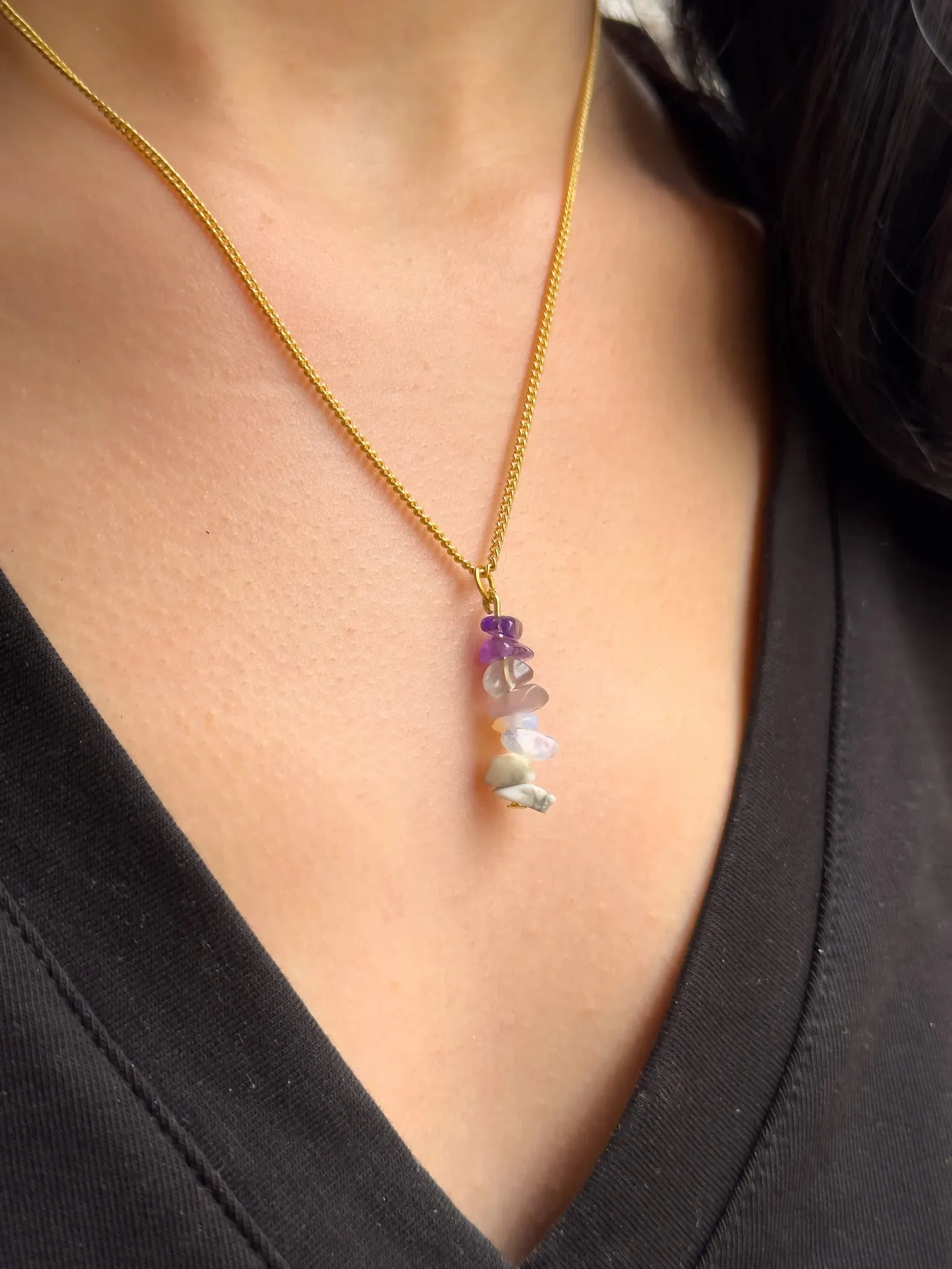 Crown Chakra Dangling Necklace