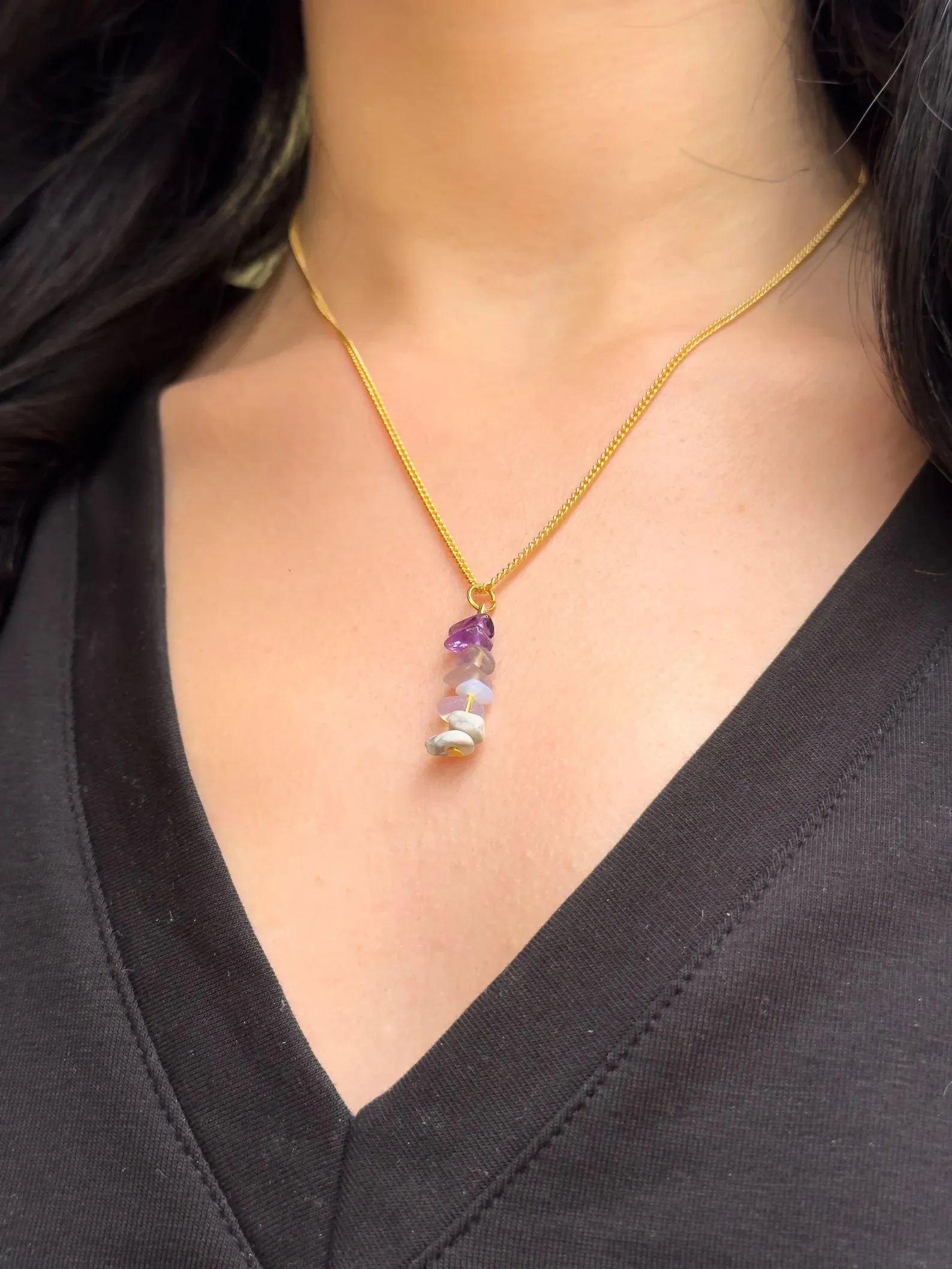 Crown Chakra Dangling Necklace