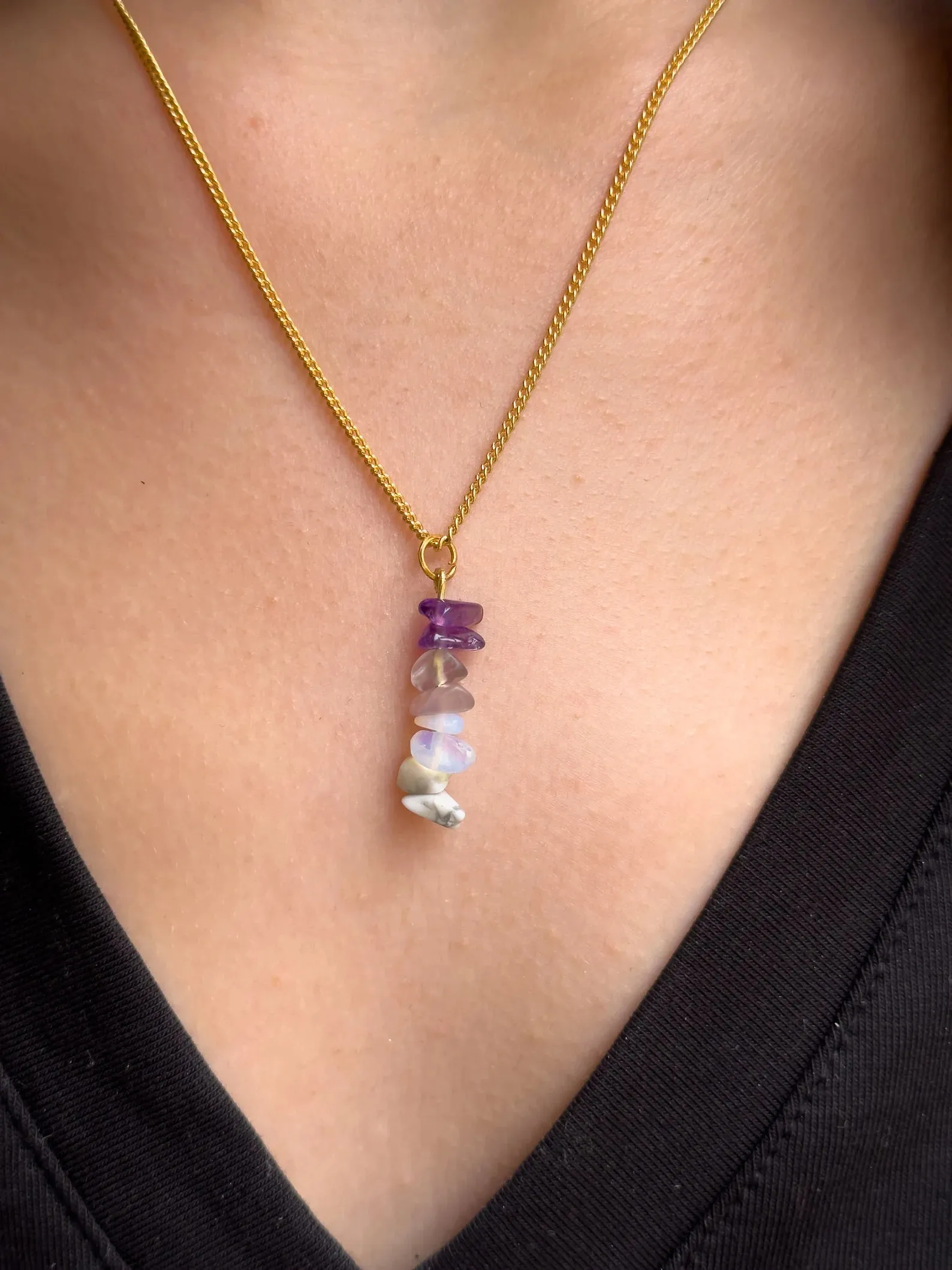 Crown Chakra Dangling Necklace
