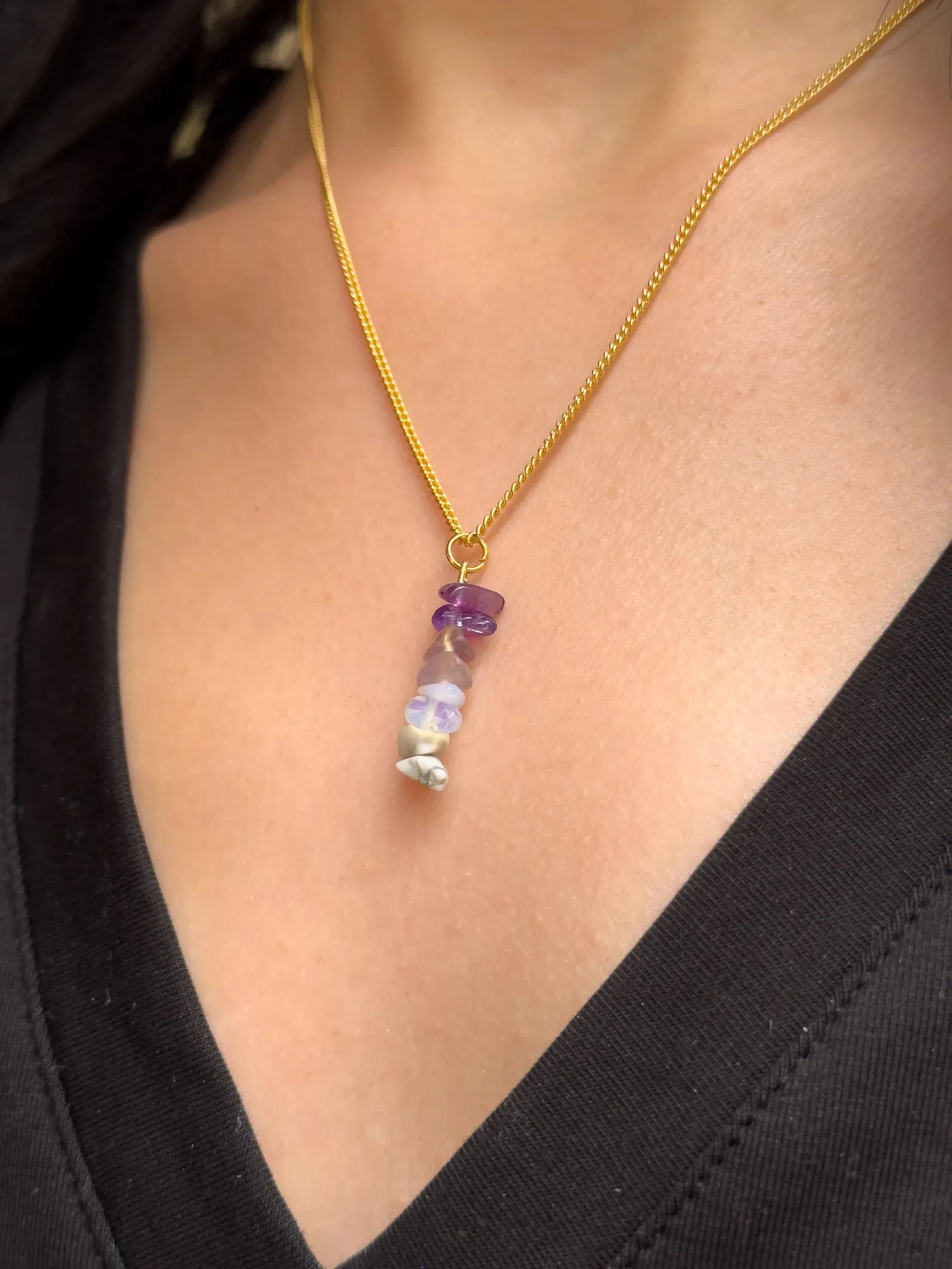 Crown Chakra Dangling Necklace