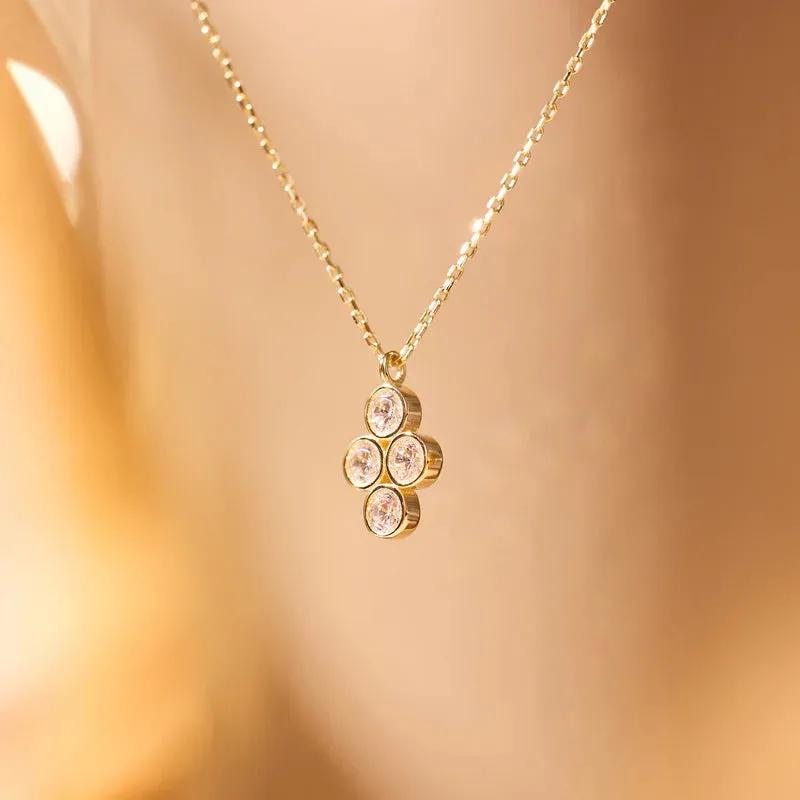 Cubic Zirconia Flower Set