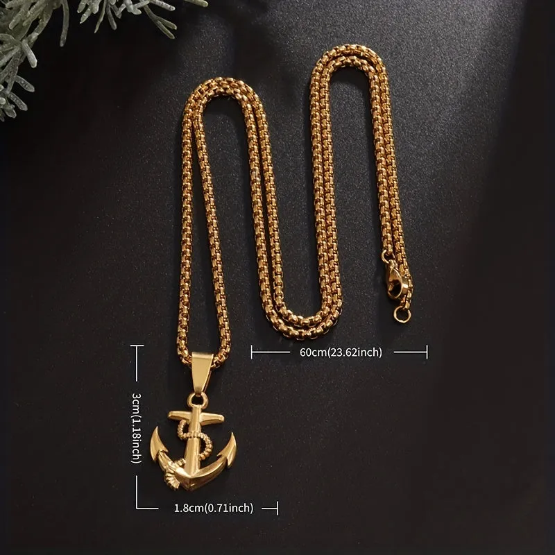 Custom Anchor Chain Necklace - Stylish Jewelry Gift