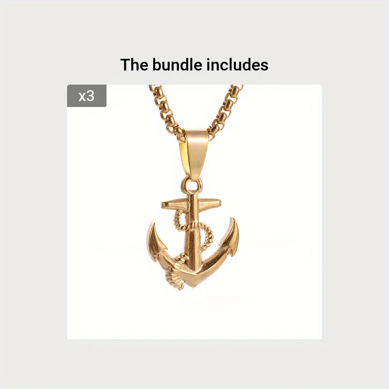 Custom Anchor Chain Necklace - Stylish Jewelry Gift