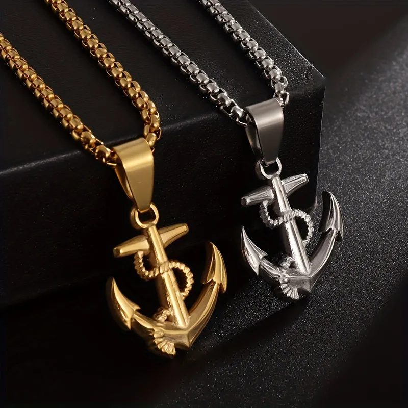 Custom Anchor Chain Necklace - Stylish Jewelry Gift