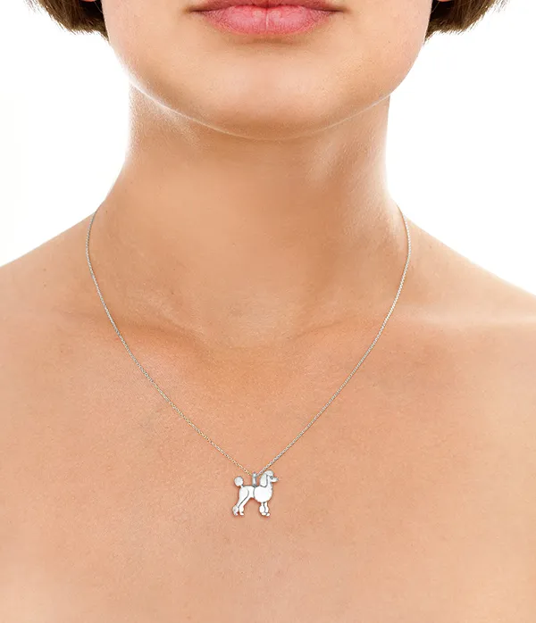 Custom Dog Breed Mini Pups Diamond Necklace