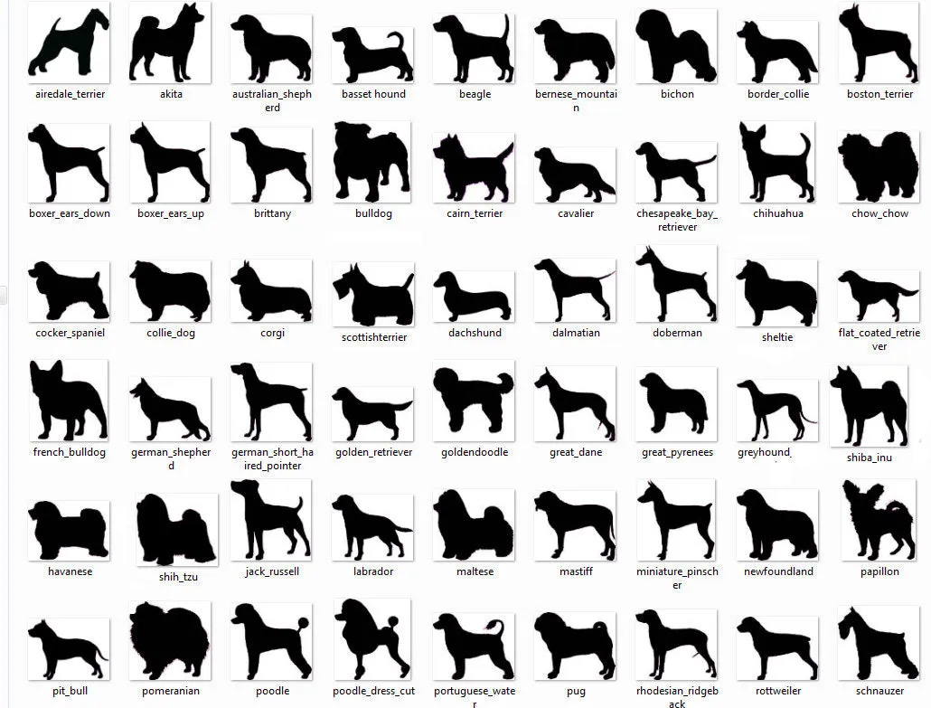 Custom Dog Breed Mini Pups Diamond Necklace