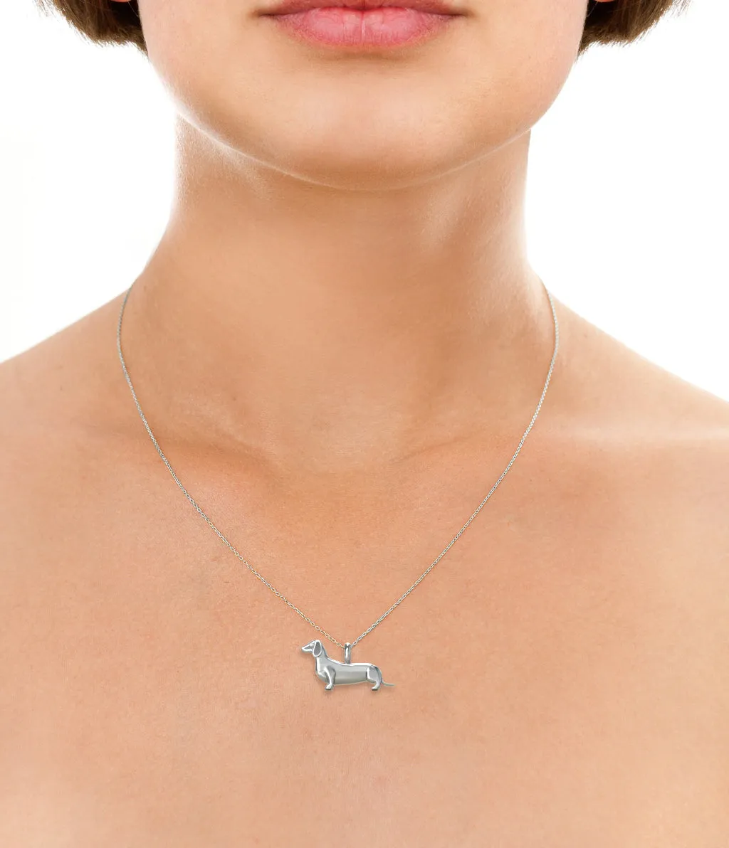 Custom Dog Breed Mini Pups Diamond Necklace