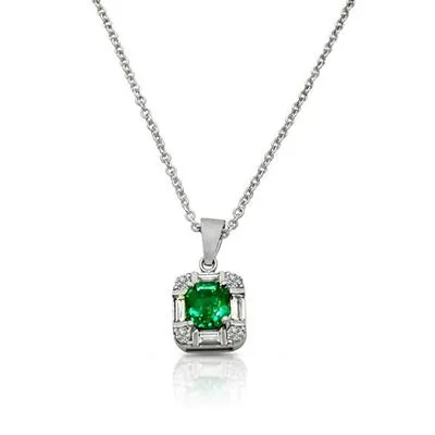 Custom Green Gemstone Pendant