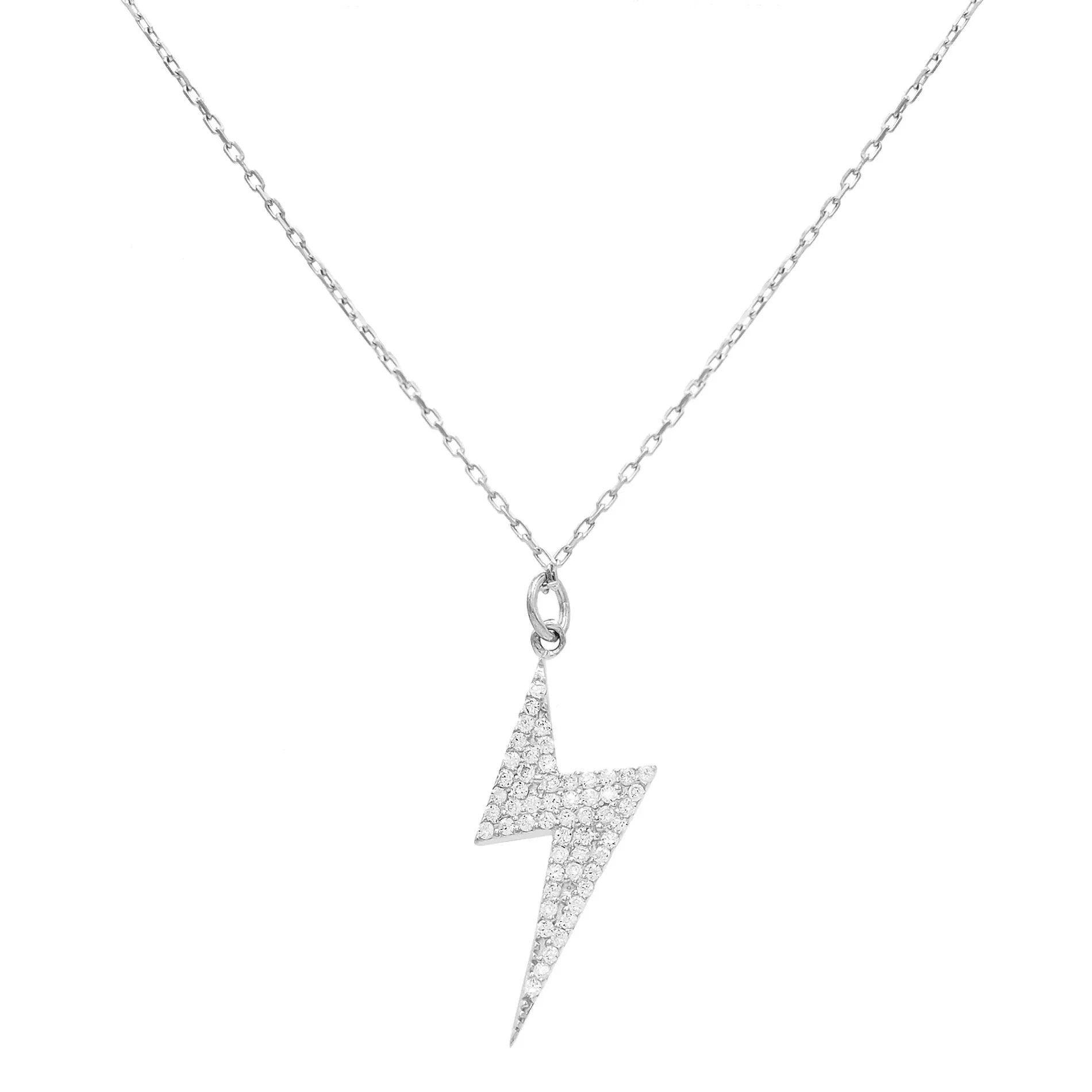 CZ Bolt Necklace