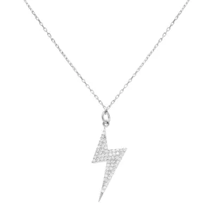 CZ Bolt Necklace