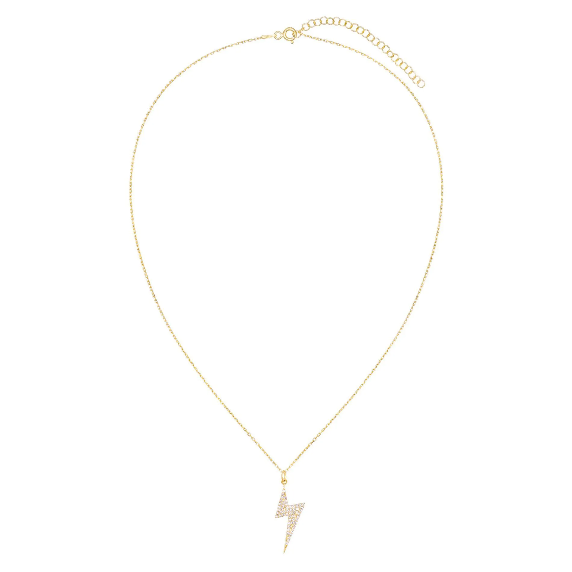 CZ Bolt Necklace