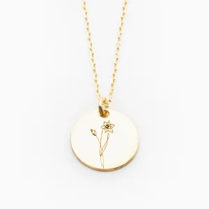 Daffodil Necklace - March Flower