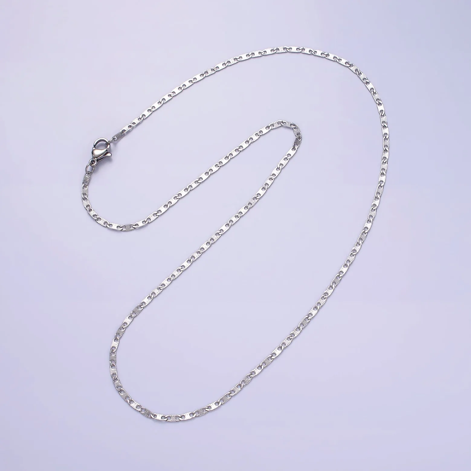 Dainty Mariner Anchor Chain Necklace for Women Stainless Steel Necklace 18 inch long WA-2101