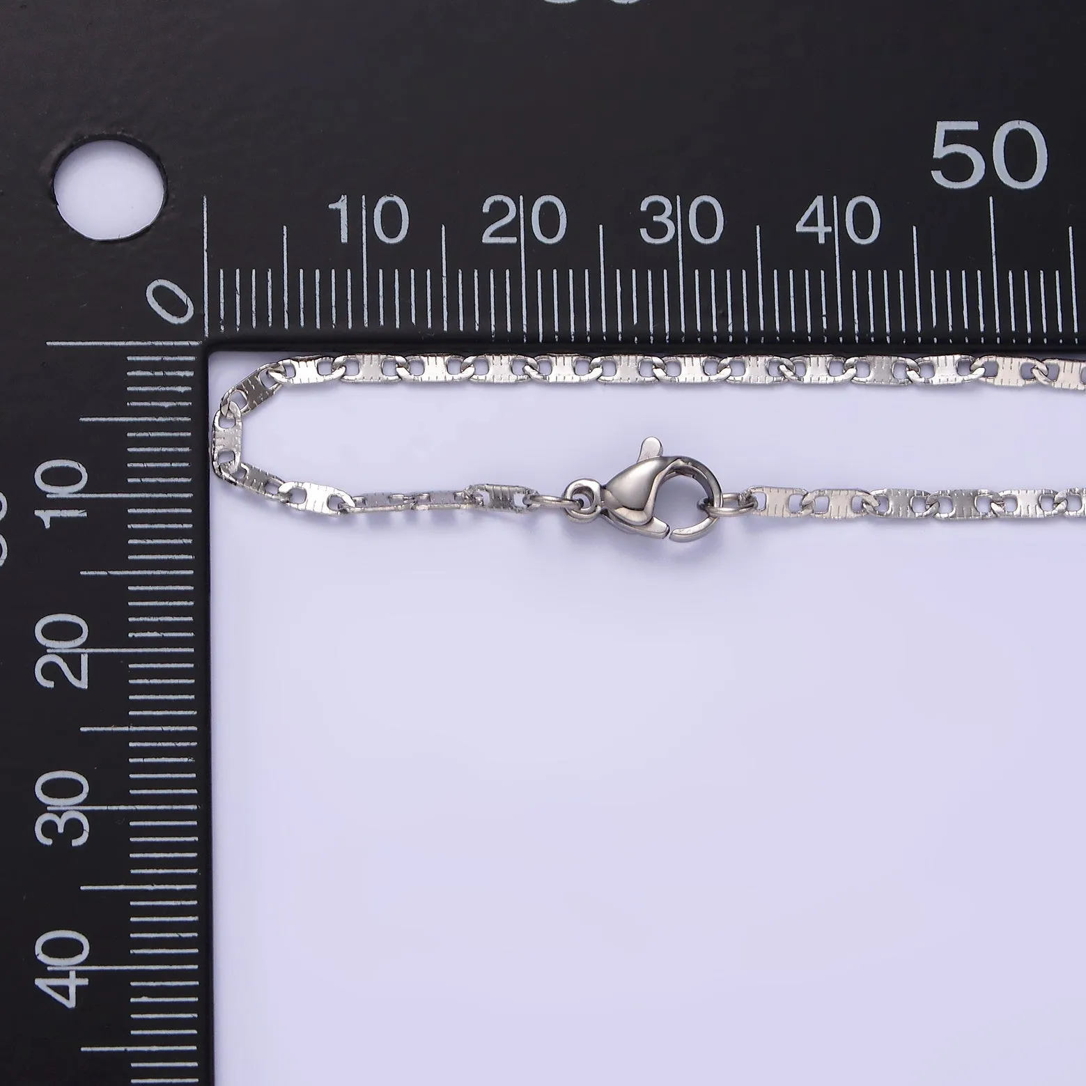 Dainty Mariner Anchor Chain Necklace for Women Stainless Steel Necklace 18 inch long WA-2101