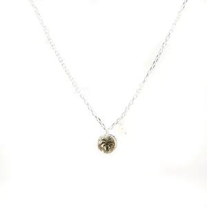 Dainty Palm Tree Necklace Silver