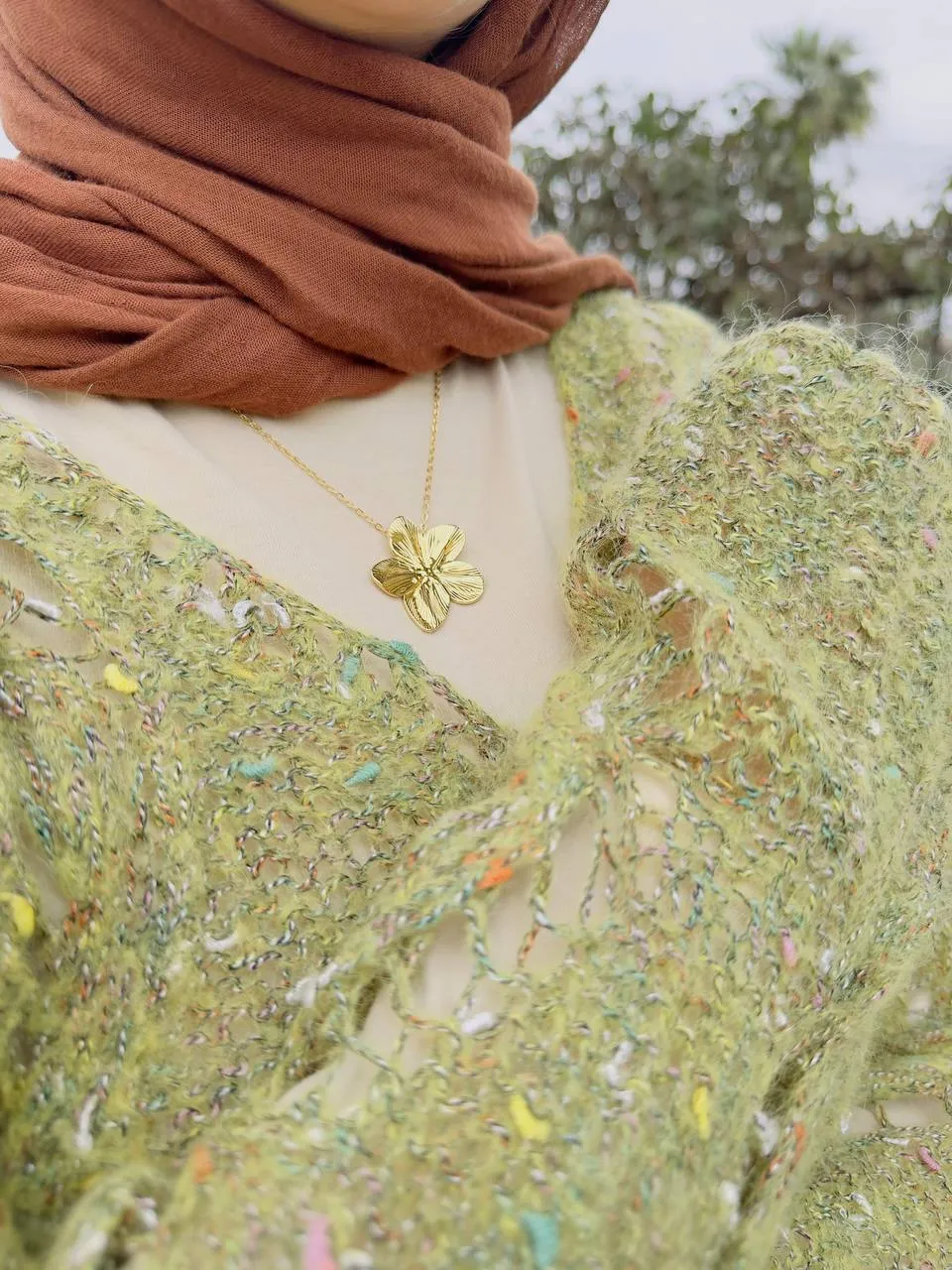 Daisy Necklace - Stainless Steel