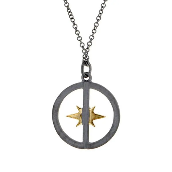 D&D Compass Rose Pendant, West 13th Collection, Doyle & Doyle