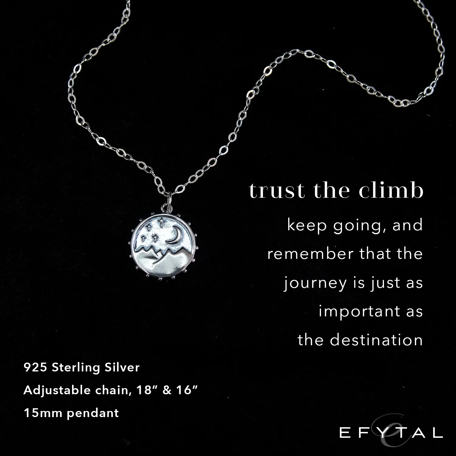 danenberg mountain motif necklace • into the universe
