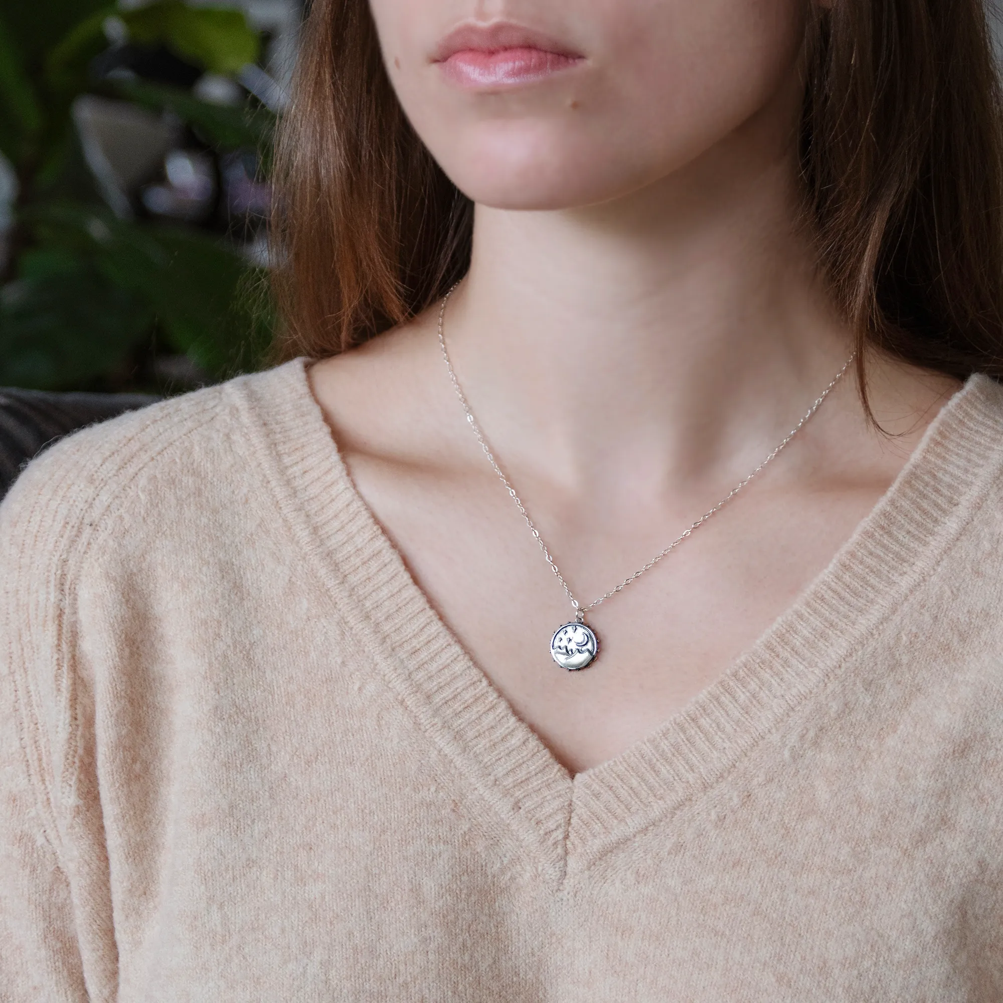 danenberg mountain motif necklace • into the universe
