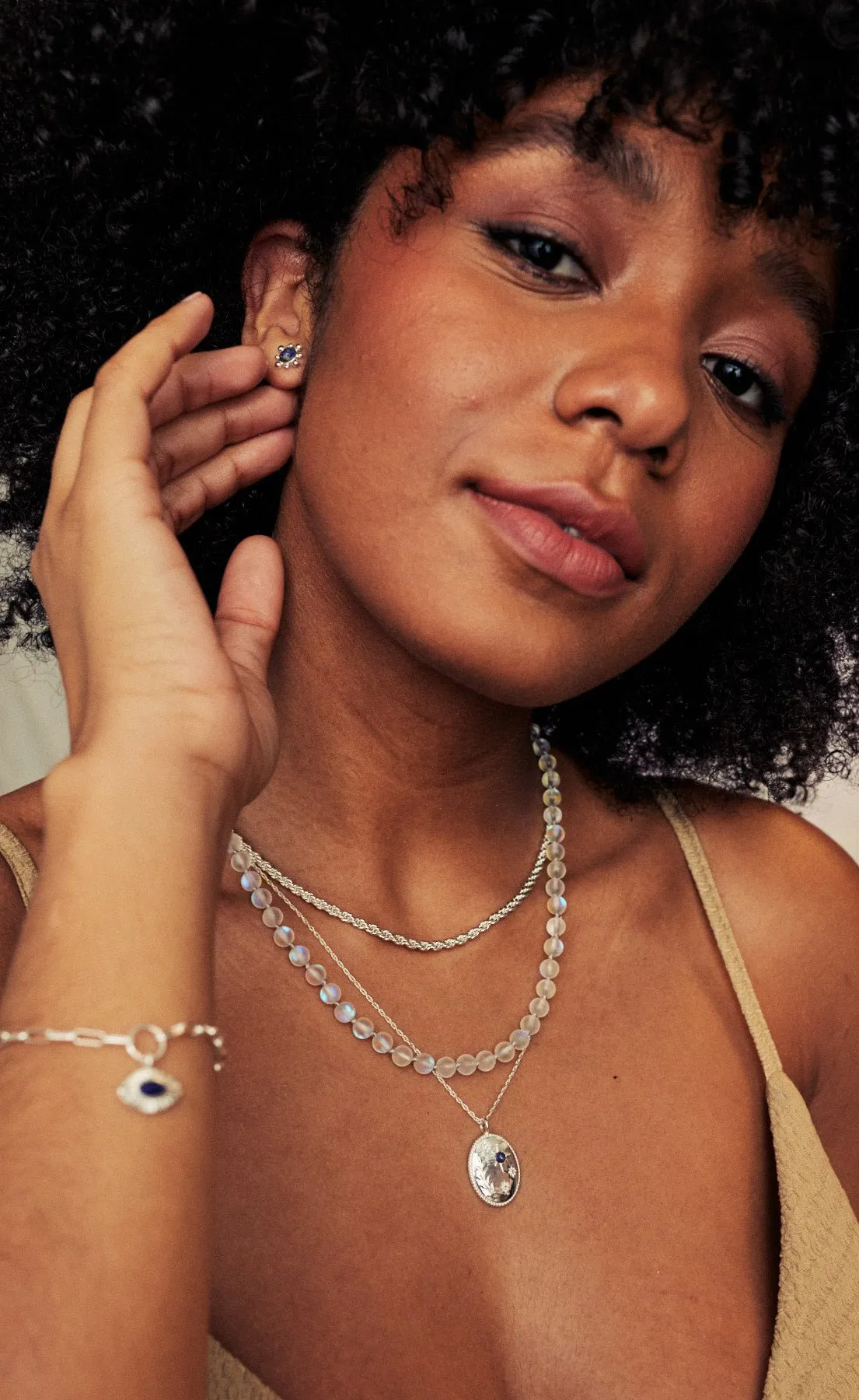 Daphne Pendant Necklace - Silver