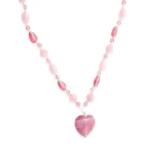 Desert Rose Heart Necklace