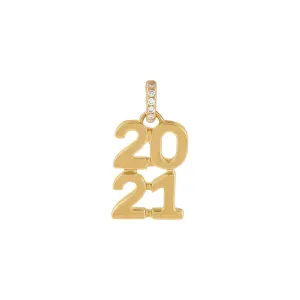Diamond Class of 2021 Charm 14K